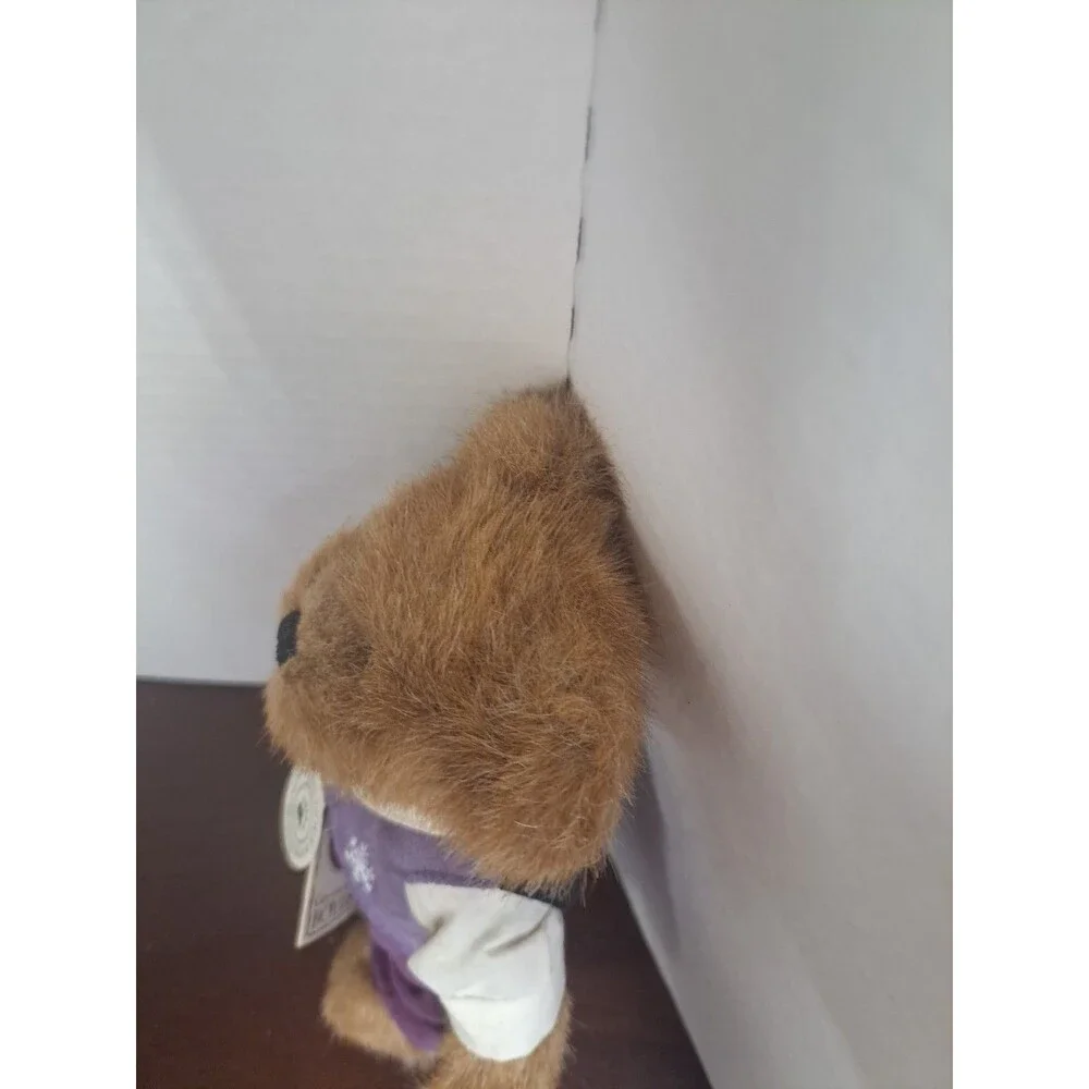 2000 Boyds Bears Gen-yoo-wine Edmund In Purple Outfit 8inch Plush